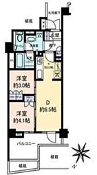 プレミスト金町 2DKの間取図画像
