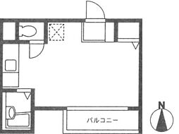 CASARIO ワンルームの間取図画像