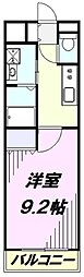 ローズアベニュー 1Kの間取図画像
