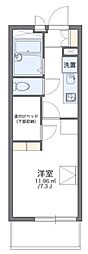 レオパレスエトワール朝日2 1Kの間取図画像