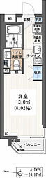 ラグゼ ワンルームの間取図画像