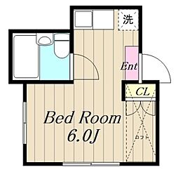 サニースクェア ワンルームの間取図画像