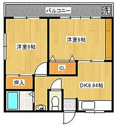 間取図画像 2DK