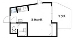テラスガーデン中目黒 ワンルームの間取図画像