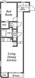Uresidence音羽 1LDKの間取図画像