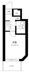 エヴェナール代々木 1Kの間取図画像