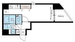 リブリ・サンヴィレッジ26 ワンルームの間取図画像