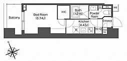 コンフォリア西荻窪 1Kの間取図画像