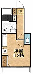 V-ROOM1 ワンルームの間取図画像