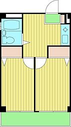 コンチネンタルハイツ富士見台 2Kの間取図画像