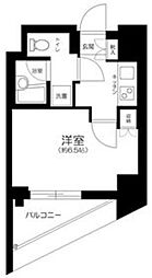 JR京浜東北・根岸線 川崎駅 徒歩7分の賃貸マンション 2階1Kの間取り
