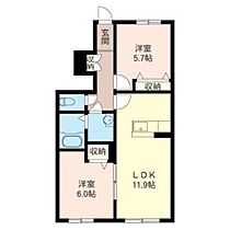 フェリジータ 00102 ｜ 群馬県邑楽郡大泉町大字古氷716-16（賃貸アパート2LDK・1階・54.33㎡） その2