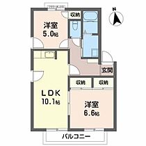 プチハウス花梨　Ａ 202 ｜ 岩手県盛岡市浅岸３丁目1-11（賃貸アパート2LDK・2階・51.20㎡） その2