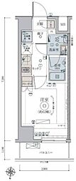 リヴシティ綾瀬WEST 1Kの間取図画像