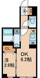 GRAN PASEO 大森北 2階1DKの間取り