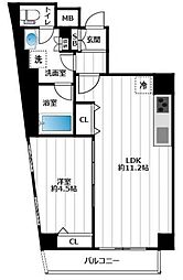 プレセダンヒルズ向島イースト 1LDKの間取図画像