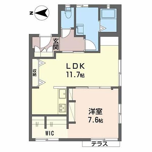 パロアルト B101｜大阪府泉大津市森町２丁目(賃貸アパート1LDK・1階・50.69㎡)の写真 その2