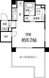 グレイスコート志村三丁目 5階ワンルームの間取り