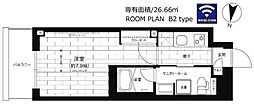 ステージファースト平和台 1Kの間取図画像