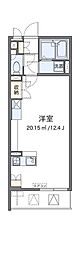 レオネクストプロムナード ワンルームの間取図画像