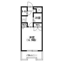 ストリームライン南福岡 4階1Kの間取り