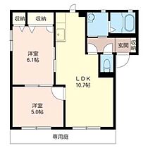 ファミール富士山Ａ 00101 ｜ 埼玉県鴻巣市箕田331-1（賃貸アパート2LDK・1階・50.00㎡） その2