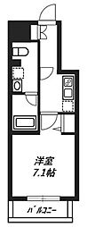 リヴシティ八王子 1Kの間取図画像