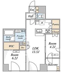 ザ・メイフェア 2LDKの間取図画像