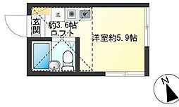 myplanJ ワンルームの間取図画像