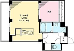 ムサシヤレジデンス 1LDKの間取図画像