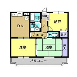 サンロード・3 3DKの間取図画像