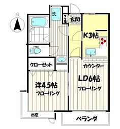 ラベルメゾン 1LDKの間取図画像
