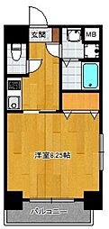バレンシア 1Kの間取図画像