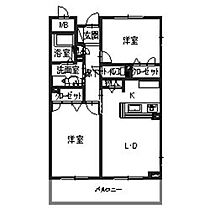 エスポワール今里II 0205 ｜ 大阪府大阪市東成区大今里南１丁目16-14（賃貸マンション2LDK・2階・61.26㎡） その2