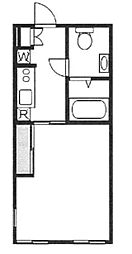 ユーコート中野新橋 3階1Kの間取り