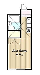 Big5並木PLAZA 1Kの間取図画像
