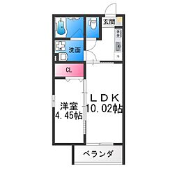 SecondCasaTS 1LDKの間取図画像