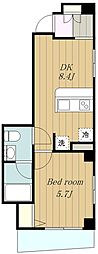 アーバンフラッツ町田 1LDKの間取図画像