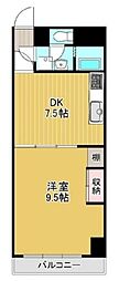 ATエミネンス 1DKの間取図画像