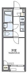 レオネクスト狭山ケ丘 1Kの間取図画像