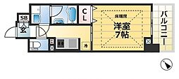 アーバネックスみなと元町 1Kの間取図画像