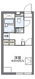 レオパレスカンタービレ 1Kの間取図画像