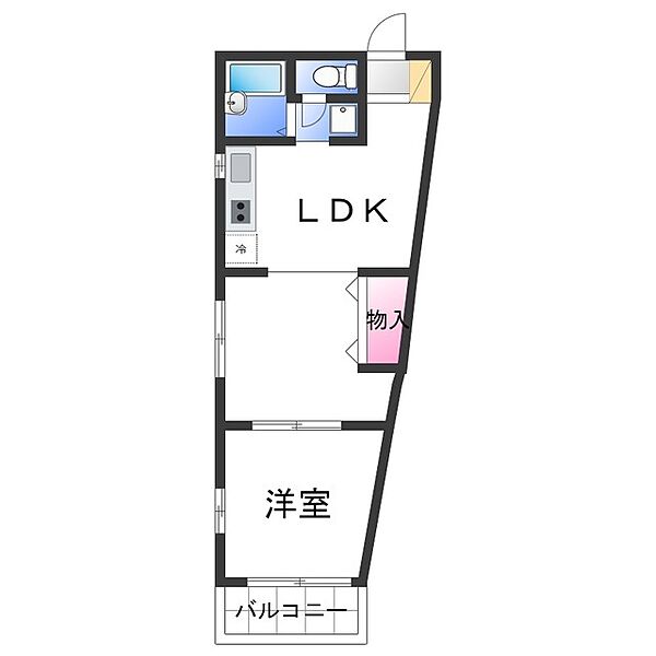 ハイツメグミ ｜大阪府阪南市尾崎町１丁目(賃貸マンション1LDK・2階・37.12㎡)の写真 その2