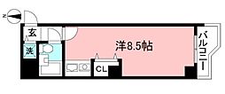 エスパースラ・ヴィ ワンルームの間取図画像