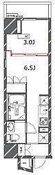 ジェノヴィア四谷三丁目グリーンヴェール 1DKの間取図画像
