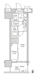 ブルックサイドレジデンス木場 2Kの間取図画像