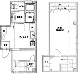 ベルメゾン 1階1DKの間取り