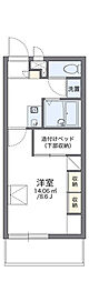 レオパレス中町 1Kの間取図画像