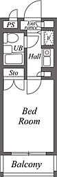 Uresidence護国寺 1Kの間取図画像