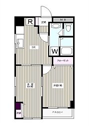 サンコート戸田 2DKの間取図画像